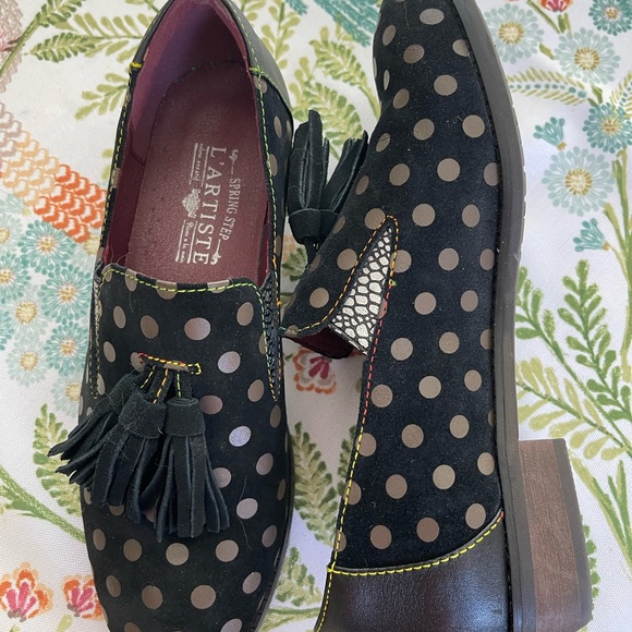 L’Artiste Spring Step Classic Polka Dot Loafer 39 - Picture 3 of 5